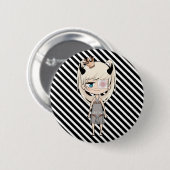 Ik ben een Chibi Princess Pin Ronde Button 5,7 Cm (Voorkant /achterkant)