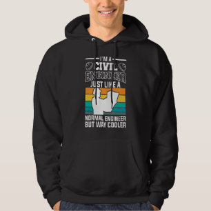 Ik ben een civiel ingenieur net als een normale in hoodie
