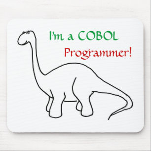 Ik ben een COBOL-programmeur. Mousepad Muismat