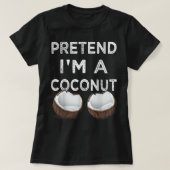 Ik ben een Coconut Funny Halloween Costume Part T-shirt (Design voorkant)