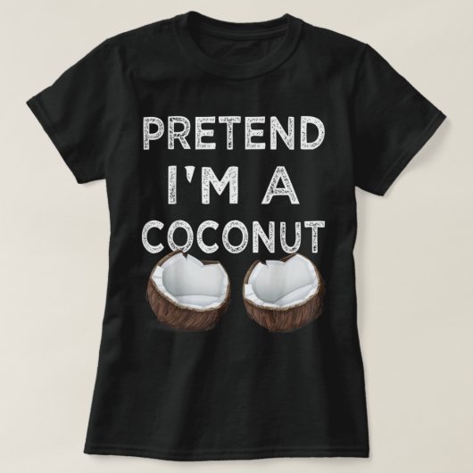 Ik ben een Coconut Funny Halloween Costume Part T-shirt (Design voorkant)