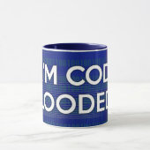 Ik ben EEN COMPUTER MET CODE BLOED Mok (Midden)