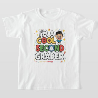 Ik ben een Coole Tweede Klasser Terug naar School T-shirt