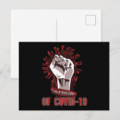 Ik ben een Corona Survivor Briefkaart (Voorkant / Achterkant)