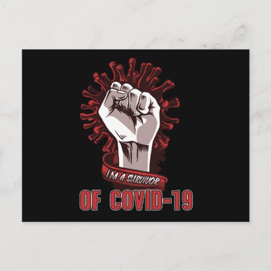 Ik ben een Corona Survivor Briefkaart (Voorkant)