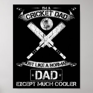 Ik Ben Een Cricket Papa Net Als Een Gewone Papa Be Poster