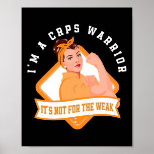Ik ben een CRPS Warrior Fighter RSD CRPS Awareness Poster