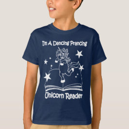 Ik ben een dansende Unicorn Reader T-Shirt - WL
