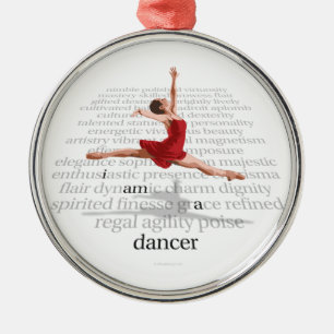 Ik ben een danser metalen ornament