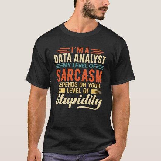 Ik ben een Data Analyst T-shirt (Voorkant)
