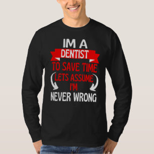 Ik ben een denker om tijd te besparen, laten we aa t-shirt
