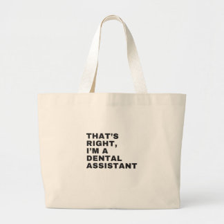 IK BEN EEN DENTALE ASSISTANT GROTE TOTE BAG