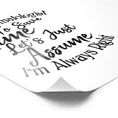 Ik ben een dermatoloog om tijd te besparen foto afdruk (Hoek)