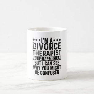 Ik ben een divorce Therapist, geen tovenaar grappi Koffiemok