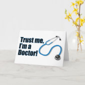 Ik ben een Doctor Funny Greetings Kaart (Gele Bloem)