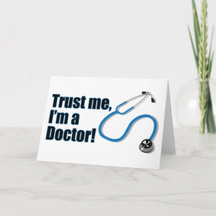 Ik ben een Doctor Funny Greetings Kaart