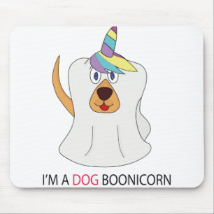 Ik ben een Dog Boonicorn Cute Ghost Unicorn Muismat