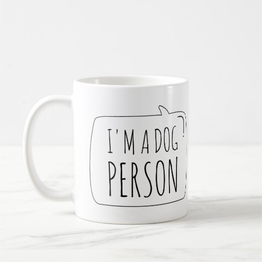 Ik ben een Dog Person Koffiemok (Links)