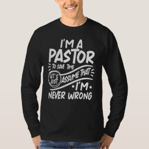 Ik ben een dominee. Bespaar tijd. Laten we gewoon T-shirt