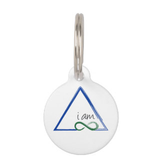 Ik ben een driehoekshond Label Huisdierpenning