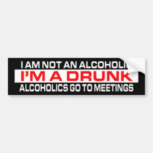 Ik ben een Drink Bumpersticker