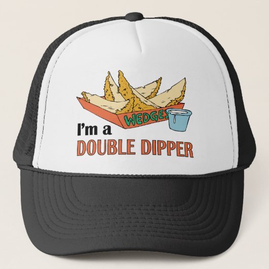 Ik ben een dubbele dipper ~ Potato Wedges / JoJos Trucker Pet (Voorkant)
