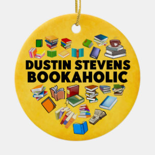 Ik ben een Dustin Stevens Bookaholic Keramisch Ornament