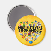 Ik ben een Dustin Stevens Bookaholic Magnet Magneet (Voorkant / Achterkant)