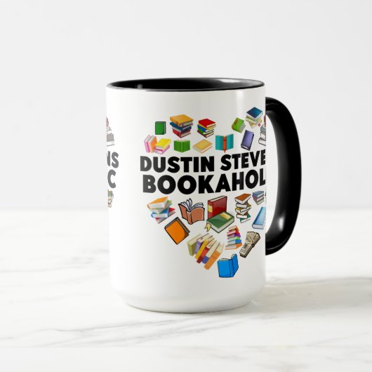 Ik ben een Dustin Stevens Bookaholic Mok (Voorkant rechts)
