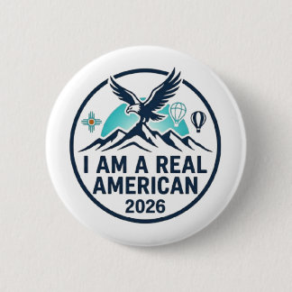 ik ben een echte amerikaan knopen einde patches ronde button 5,7 cm