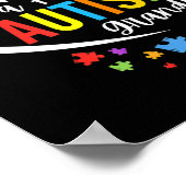 Ik ben een echte oma Love Heart Autism Awareness P Poster (Hoek)