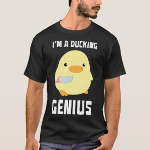Ik ben een eend met een mes t-shirt
