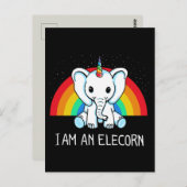 Ik ben een Elecorn briefkaart (Voorkant / Achterkant)