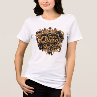 Ik ben een elegante koninklijke kroon ontwerp Tri-Blend shirt