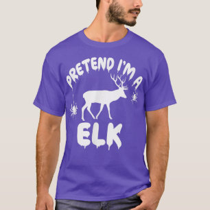 Ik ben een Elk-Spooky Cute Simple Quick Funny T-shirt