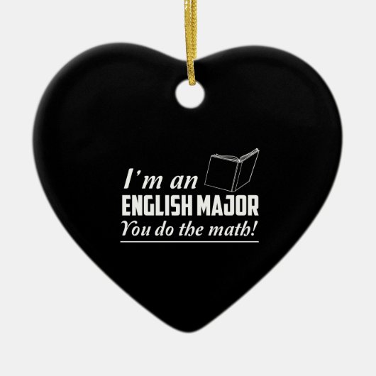 Ik ben een Engelse majoor Keramisch Ornament (Voorkant)