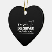 Ik ben een Engelse majoor Keramisch Ornament (Links)