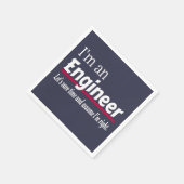 Ik ben een ENGINEER Funny Novelty Servet (Hoek)