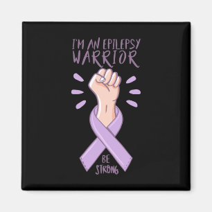 Ik ben een Epilepsy Warrior Awareness Day paarse r Magneet