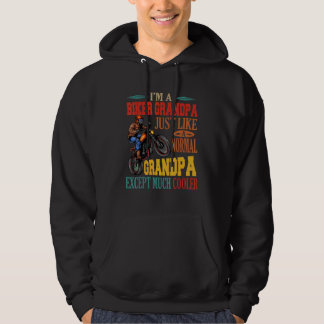 Ik ben een fietser opa veel cooler motorfiets hoodie