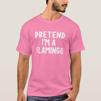 Ik ben een Flamingo Costume Funny Halloween Cos. T-shirt