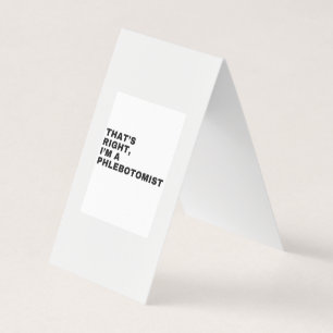 IK BEN EEN FLEBOTOMIST VISITEKAARTJES