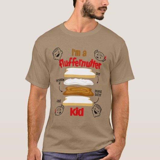 Ik ben een fluffernotter t-shirt (Voorkant)