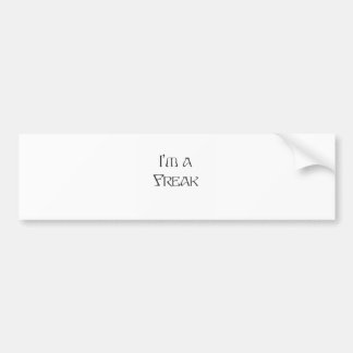 Ik ben een Freak Bumpersticker