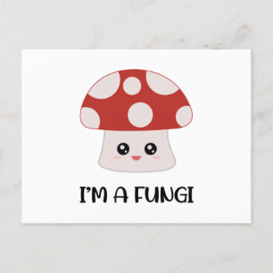 Ik ben een Fungi Fun-paddenstoel Uitnodiging Briefkaart