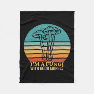 Ik ben een Fungi Funny Morel Mushroom Foraging Fun Fleece Deken