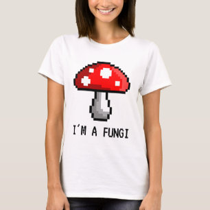 Ik ben een Fungi Pixel-paddenstoel T-Shirt