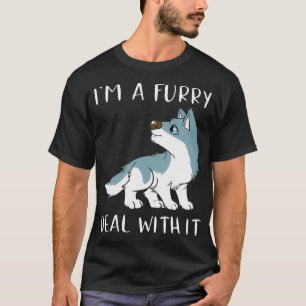 Ik ben een furry deal met het Cute Furry Fursui T-shirt