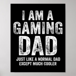 Ik ben een gaming vader video gamer papa geschenke poster