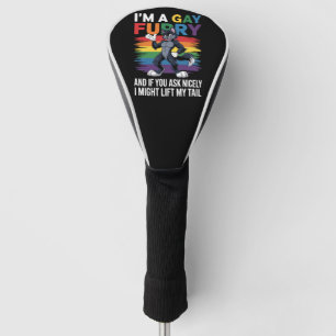 Ik ben een gay furry regenboog vos wolf pride mont golfheadcover
